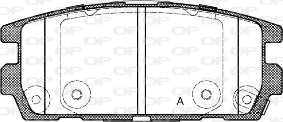 Open Parts BPA0877.02 - Тормозные колодки, дисковые, комплект autospares.lv