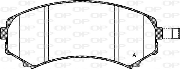 Open Parts BPA0396.10 - Тормозные колодки, дисковые, комплект autospares.lv