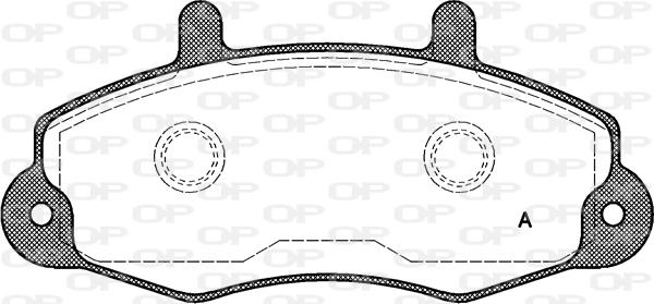 Open Parts BPA0391.00 - Тормозные колодки, дисковые, комплект autospares.lv