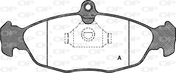 Open Parts BPA0393.00 - Тормозные колодки, дисковые, комплект autospares.lv