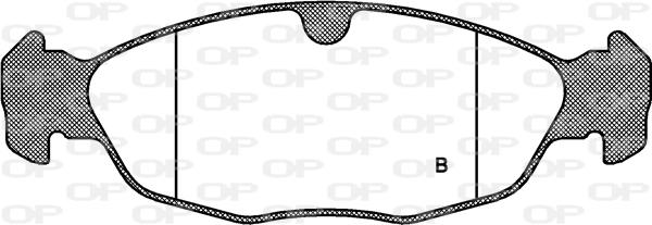 Open Parts BPA0393.00 - Тормозные колодки, дисковые, комплект autospares.lv