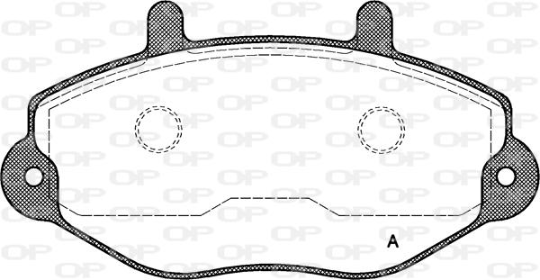 Open Parts BPA0392.00 - Тормозные колодки, дисковые, комплект autospares.lv