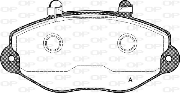 Open Parts BPA0392.02 - Тормозные колодки, дисковые, комплект autospares.lv