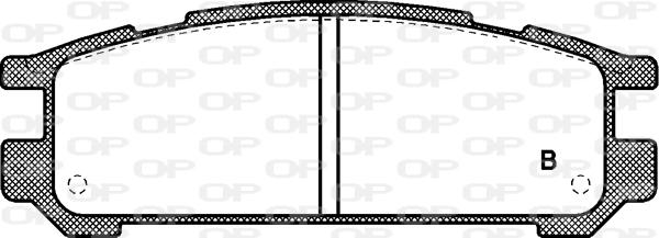 Open Parts BPA0342.02 - Тормозные колодки, дисковые, комплект autospares.lv