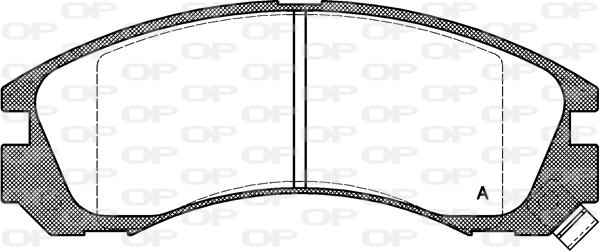 Open Parts BPA0354.02 - Тормозные колодки, дисковые, комплект autospares.lv