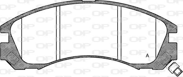 Open Parts BPA0354.32 - Тормозные колодки, дисковые, комплект autospares.lv