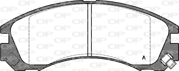 Open Parts BPA0354.22 - Тормозные колодки, дисковые, комплект autospares.lv