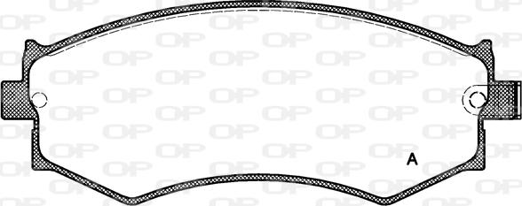 Open Parts BPA0350.04 - Тормозные колодки, дисковые, комплект autospares.lv