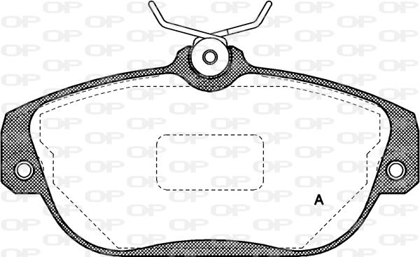 Open Parts BPA0368.10 - Тормозные колодки, дисковые, комплект autospares.lv