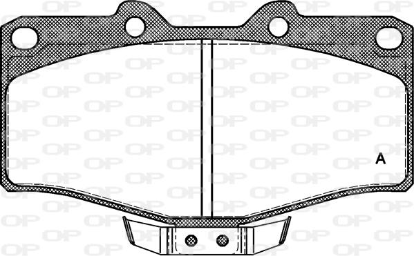 Open Parts BPA0315.04 - Тормозные колодки, дисковые, комплект autospares.lv