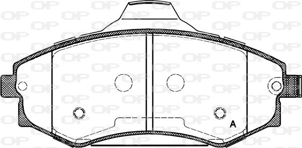 Open Parts BPA0318.03 - Тормозные колодки, дисковые, комплект autospares.lv