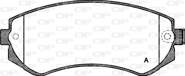 Open Parts BPA0317.12 - Тормозные колодки, дисковые, комплект autospares.lv