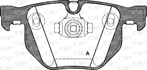 Open Parts BPA0381.40 - Тормозные колодки, дисковые, комплект autospares.lv