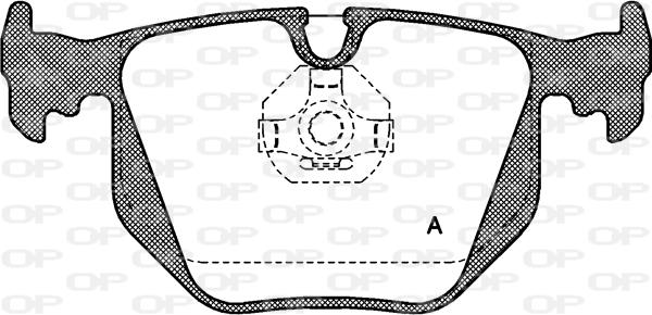 Open Parts BPA0381.00 - Тормозные колодки, дисковые, комплект autospares.lv