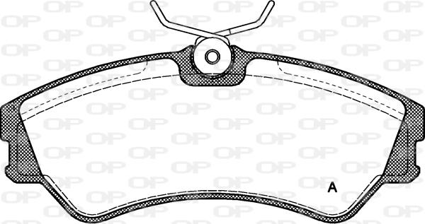 Open Parts BPA0383.00 - Тормозные колодки, дисковые, комплект autospares.lv