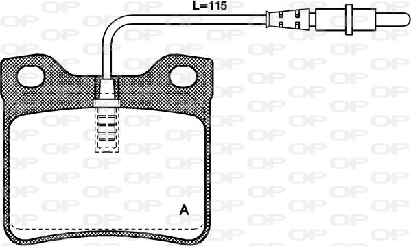 Open Parts BPA0321.02 - Тормозные колодки, дисковые, комплект autospares.lv