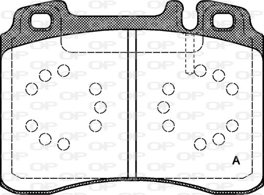 Open Parts BPA0379.20 - Тормозные колодки, дисковые, комплект autospares.lv