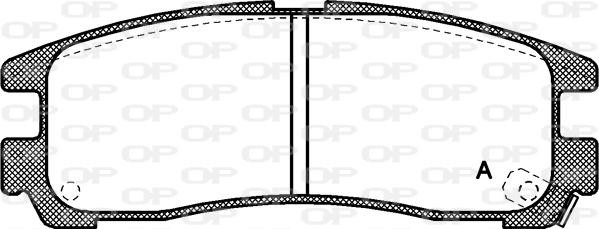 Open Parts BPA0291.02 - Тормозные колодки, дисковые, комплект autospares.lv