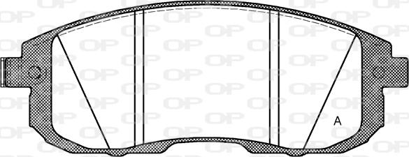 Open Parts BPA0293.14 - Тормозные колодки, дисковые, комплект autospares.lv