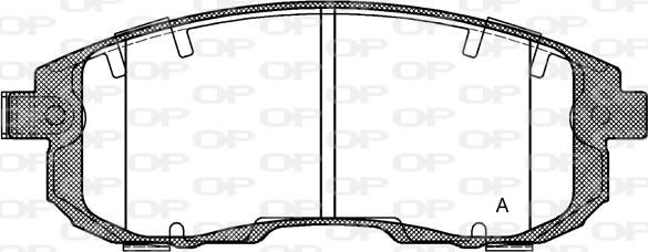 Open Parts BPA0293.11 - Тормозные колодки, дисковые, комплект autospares.lv