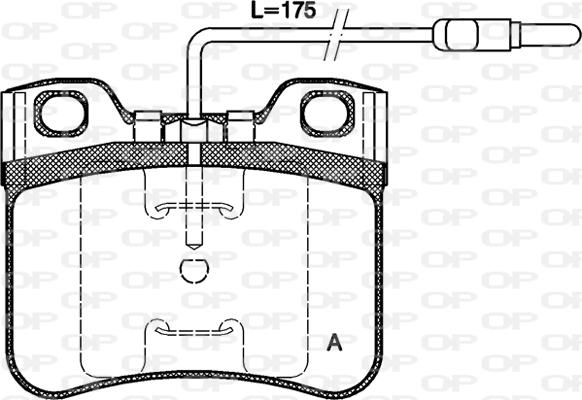 Open Parts BPA0247.14 - Тормозные колодки, дисковые, комплект autospares.lv