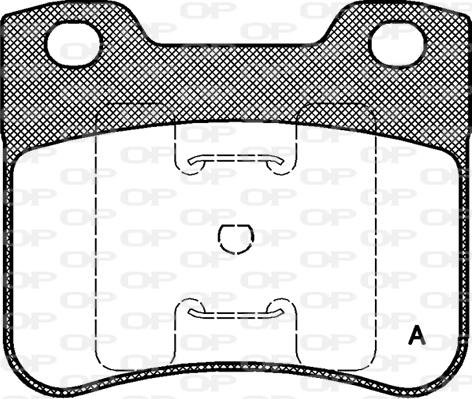 Open Parts BPA0247.10 - Тормозные колодки, дисковые, комплект autospares.lv