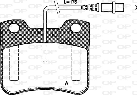 Open Parts BPA0247.24 - Тормозные колодки, дисковые, комплект autospares.lv