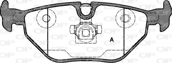 Open Parts BPA0265.40 - Тормозные колодки, дисковые, комплект autospares.lv