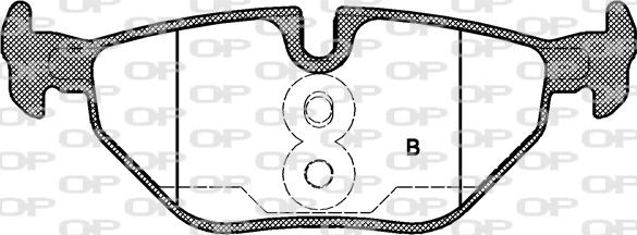 Open Parts BPA0265.40 - Тормозные колодки, дисковые, комплект autospares.lv