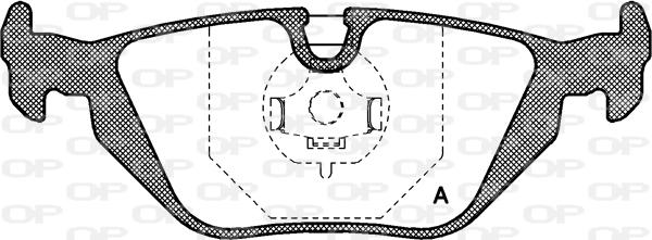 Open Parts BPA0265.30 - Тормозные колодки, дисковые, комплект autospares.lv