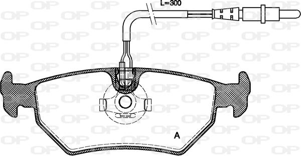 Open Parts BPA0265.32 - Тормозные колодки, дисковые, комплект autospares.lv