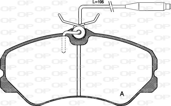 Open Parts BPA0261.02 - Тормозные колодки, дисковые, комплект autospares.lv