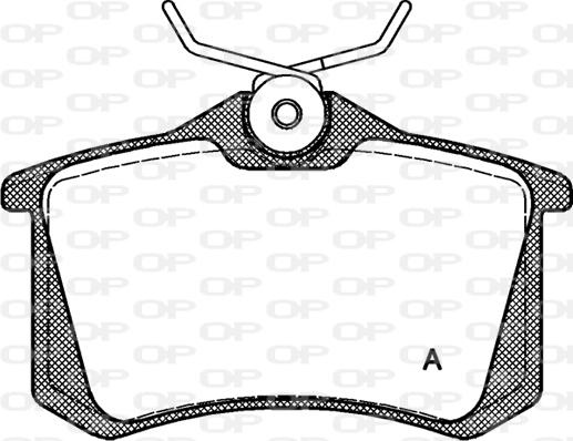 Open Parts BPA0263.10 - Тормозные колодки, дисковые, комплект autospares.lv