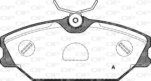 Open Parts BPA0208.00 - Тормозные колодки, дисковые, комплект autospares.lv