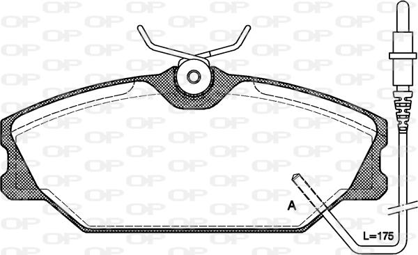 Open Parts BPA0208.02 - Тормозные колодки, дисковые, комплект autospares.lv