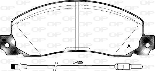 Open Parts BPA0202.02 - Тормозные колодки, дисковые, комплект autospares.lv