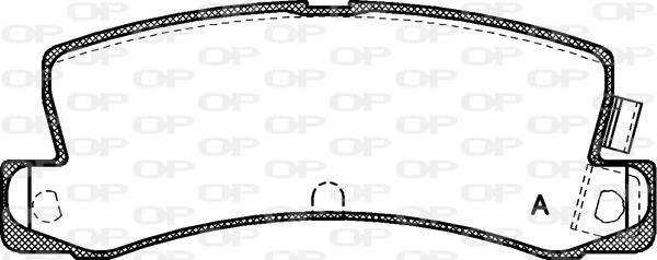 Open Parts BPA0214.04 - Тормозные колодки, дисковые, комплект autospares.lv