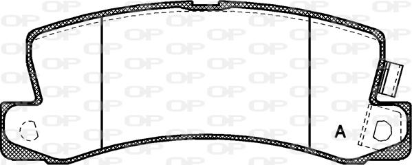 Open Parts BPA0214.22 - Тормозные колодки, дисковые, комплект autospares.lv