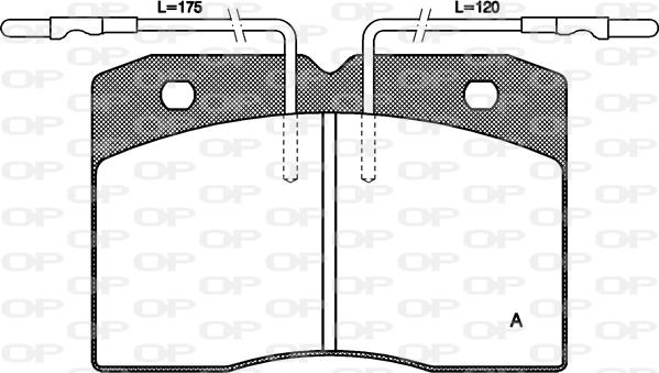 Open Parts BPA0211.04 - Тормозные колодки, дисковые, комплект autospares.lv