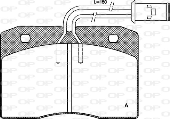 Open Parts BPA0211.12 - Тормозные колодки, дисковые, комплект autospares.lv