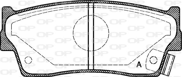 Open Parts BPA0289.02 - Тормозные колодки, дисковые, комплект autospares.lv