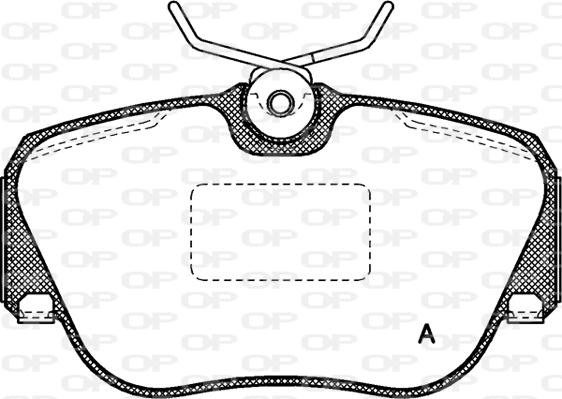 Open Parts BPA0284.00 - Тормозные колодки, дисковые, комплект autospares.lv