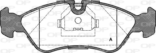 Open Parts BPA0286.30 - Тормозные колодки, дисковые, комплект autospares.lv