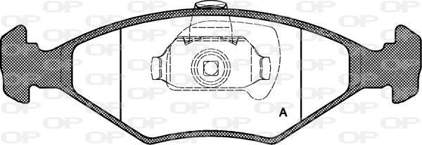 Open Parts BPA0281.40 - Тормозные колодки, дисковые, комплект autospares.lv