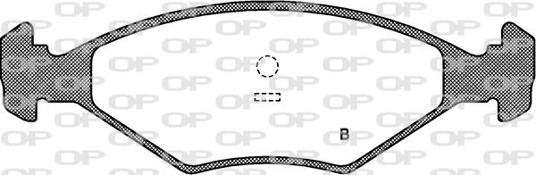 Open Parts BPA0281.00 - Тормозные колодки, дисковые, комплект autospares.lv