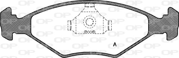 Open Parts BPA0281.00 - Тормозные колодки, дисковые, комплект autospares.lv