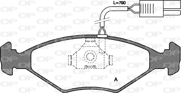 Open Parts BPA0281.02 - Тормозные колодки, дисковые, комплект autospares.lv