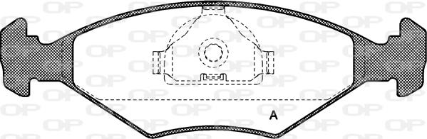 Open Parts BPA0281.10 - Тормозные колодки, дисковые, комплект autospares.lv