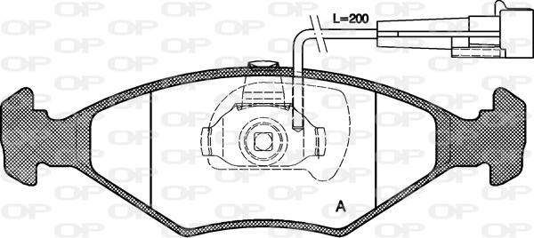 Open Parts BPA0281.32 - Тормозные колодки, дисковые, комплект autospares.lv