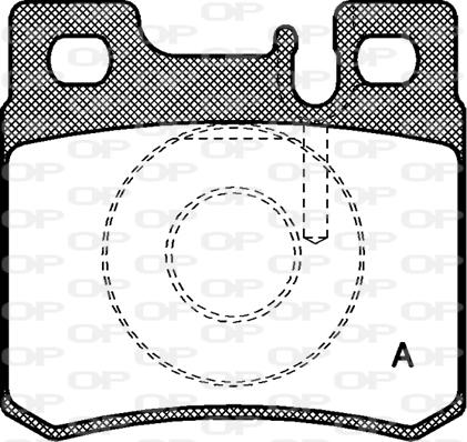 Open Parts BPA0282.20 - Тормозные колодки, дисковые, комплект autospares.lv